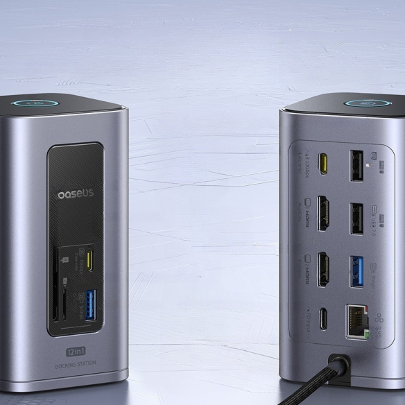 OS-Baseus NU1 Air Spacemate Stacja Dokująca 12w1 Space Grey