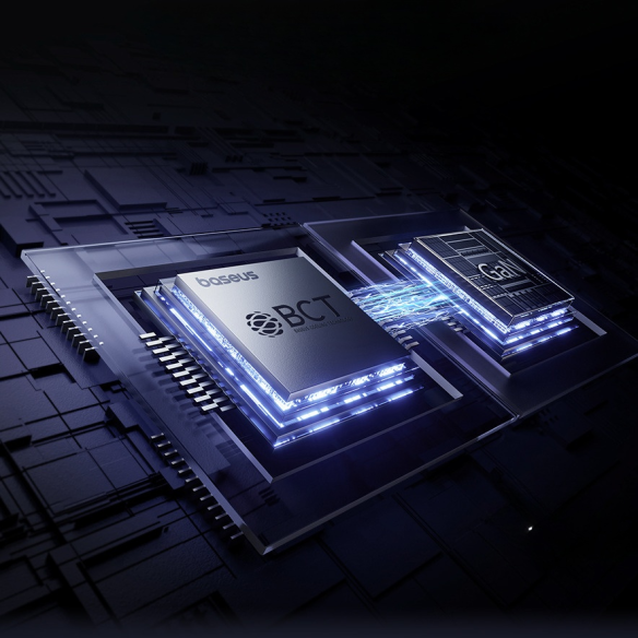 OS-Baseus EnerFill FE11 Szybka Ładowarka Sieciowa 2C+U 100W EU Moon White