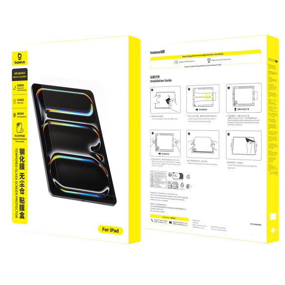 Baseus Crystalline HD Szkło Hartowane Pad Pro/Air 3 10.5''/Pad 7/8/9 (2019/2020/2021) 10.2''