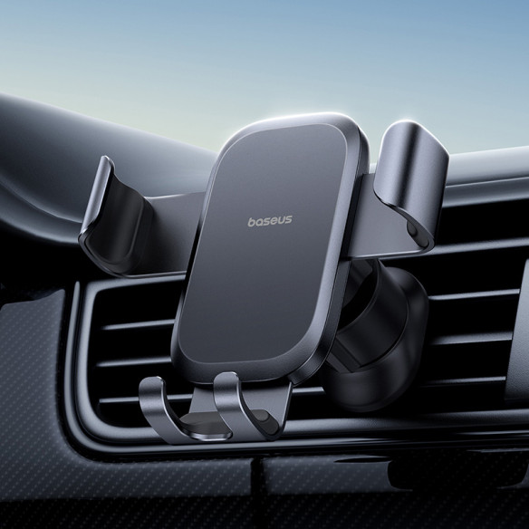 OS-Baseus Metal Age Go Uchwyt Grawitacyjny Do Kratki Outlet Version Cosmic Black