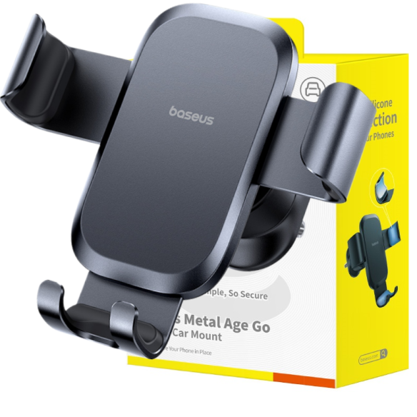 OS-Baseus Metal Age Go Uchwyt Grawitacyjny Do Kratki Outlet Version Cosmic Black