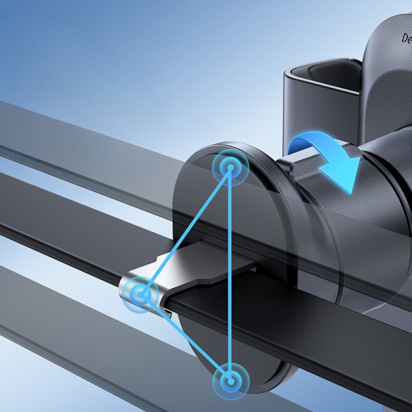 OS-Baseus Metal Age Go Uchwyt Grawitacyjny Do Kratki Outlet Version Cosmic Black