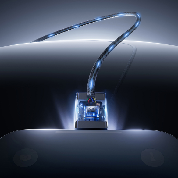 Baseus Versatile Two-for-Two Fast Kabel 4w1 U+C to C+L 60W 1m Cosmic Black