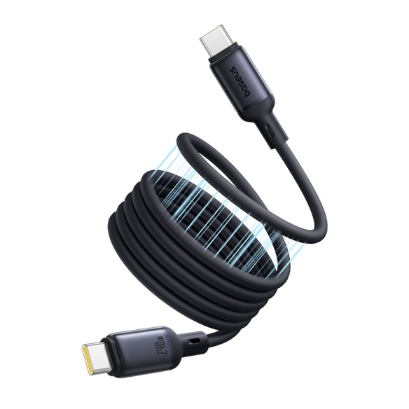 Baseus PicoGo Magnetyczny Kabel USB-C to USB-C 240W 1m Cosmic Black