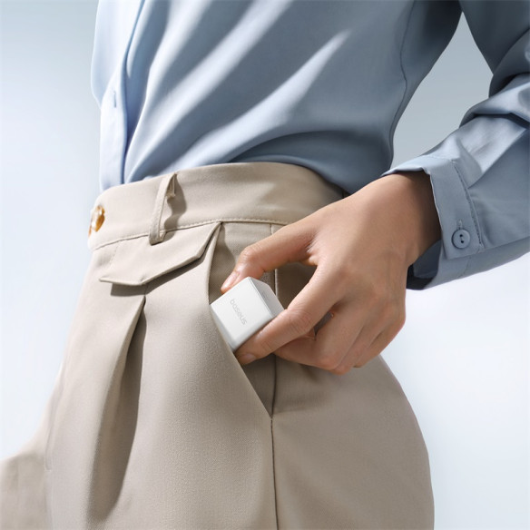 Baseus Palm Szybka Ładowarka Sieciowa 1C 20W EU Moon White