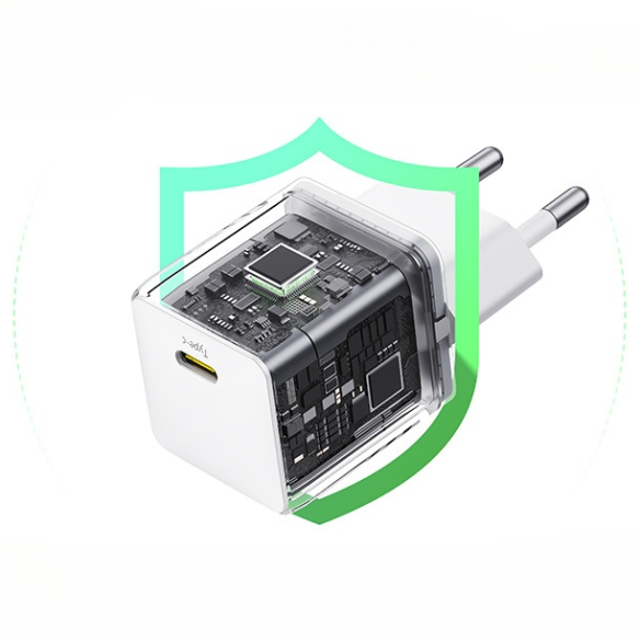 Baseus Palm Szybka Ładowarka Sieciowa 1C 20W EU Moon White