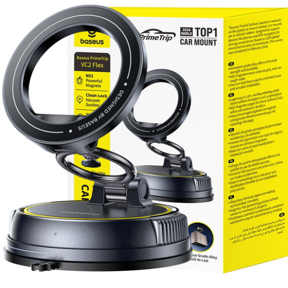 PrimeTrip VC2 Magnetyczny Uchwyt Samochodowy CosmicBlack