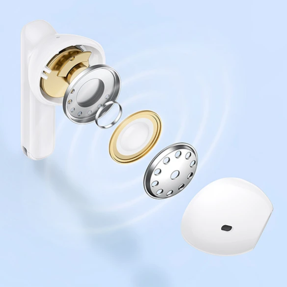 Baseus Bowie W16 True Słuchawki Bezprzewodowe White