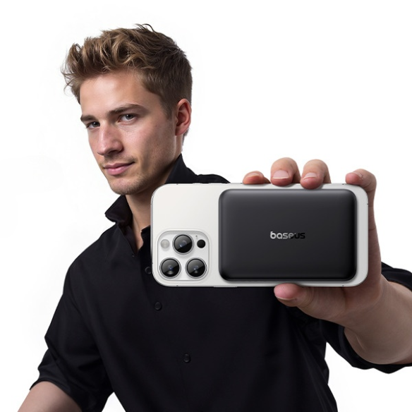 OS-Baseus EnerFill FM12 Qi2 Magnetic Power Bank 10000mAh 22.5W Cosmic Black