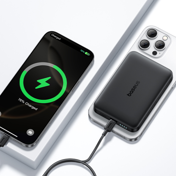 OS-Baseus EnerFill FM12 Qi2 Magnetic Power Bank 10000mAh 22.5W Cosmic Black