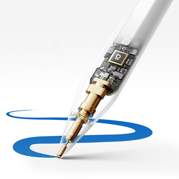 Baseus Rysik PS3 Pro 360° Touch Operation Wired Charging Stylus Moon White