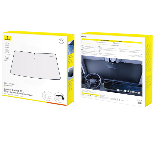 Baseus GoTrip DT1 Osłona Przeciwsłoneczna Do Auta Cluster Black