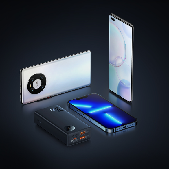 Baseus Adaman2 Digital Display Fast Charge Power Bank 10000mAh 30W Black