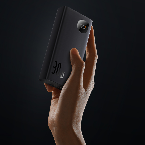 Baseus Adaman2 Digital Display Fast Charge Power Bank 10000mAh 30W Black