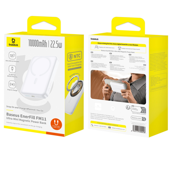 Baseus EnerFill FM11 Ultra-Mini Magnetic Power Bank 10000mAh 22.5W