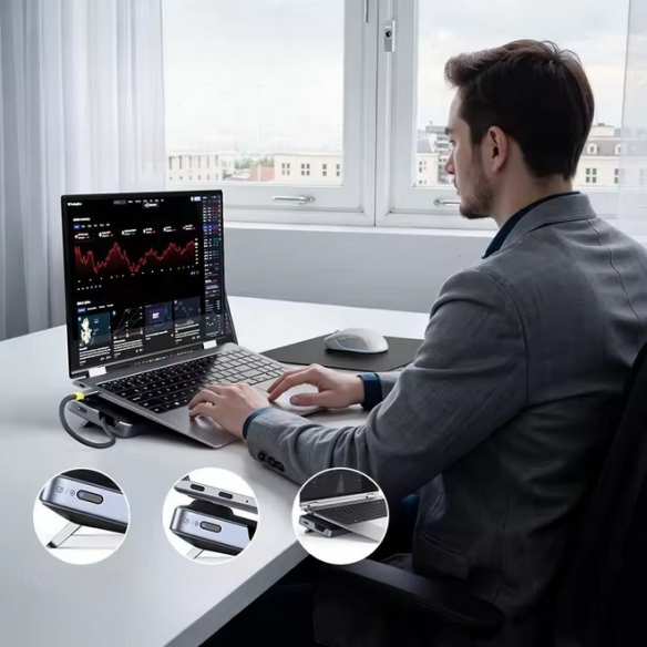 Baseus EliteJoy EH3 12-in-1 HUB Space Grey