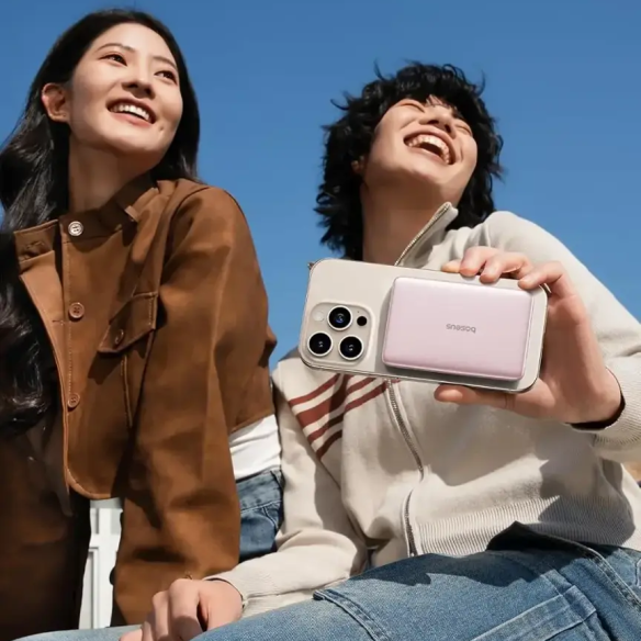 Baseus PicoGo AM41 Ultra-Slim Magnetic Power Bank 5000mAh 20W Nebula Pink