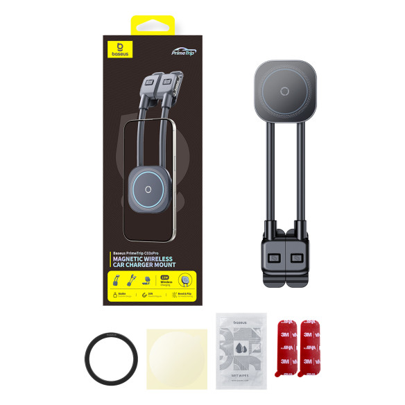 Baseus PrimeTrip C03sPro Magnetyczny Uchwyt Z Ładowaniem Indukcyjnym