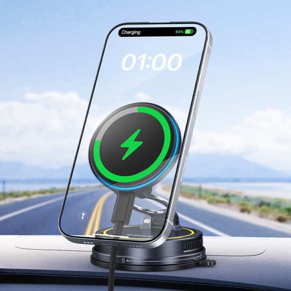 Baseus PrimeTrip VC2 Flex Pro Uchwyt Magnetyczny z Ładowaniem Indukcyjnym Version Cosmic Black