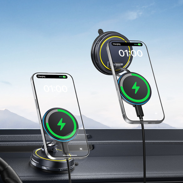 Baseus PrimeTrip VC2 Flex Pro Uchwyt Magnetyczny z Ładowaniem Indukcyjnym Version Cosmic Black