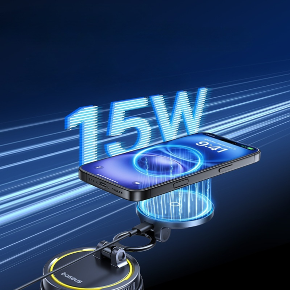 Baseus PrimeTrip VC2 Flex Pro Uchwyt Magnetyczny z Ładowaniem Indukcyjnym Version Cosmic Black