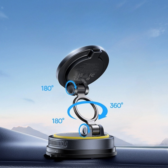 Baseus PrimeTrip VC2 Flex Pro Uchwyt Magnetyczny z Ładowaniem Indukcyjnym Version Cosmic Black