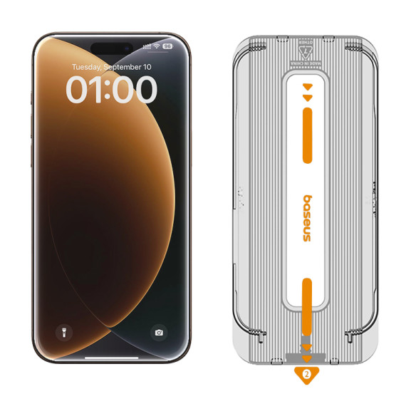 Baseus Corning Full-Coverage Szkło Hartowane Prywatyzujące Do iPhone 17