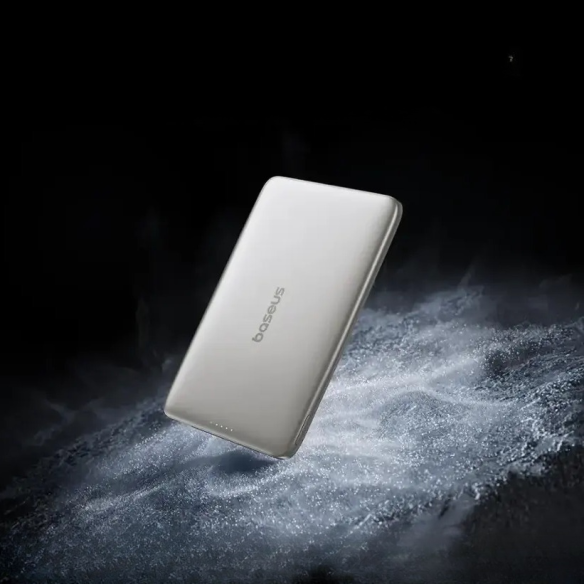 Baseus PicoGo AM41 Ultracienki Magnetyczny Power Bank 5000mAh 20W Natural Titanium