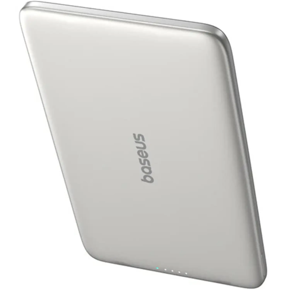 Baseus PicoGo AM41 Ultracienki Magnetyczny Power Bank 5000mAh 20W Natural Titanium