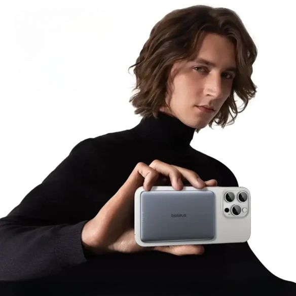 Baseus PicoGo AM41 Ultracienki Magnetyczny Power Bank 5000mAh 20W Space Grey