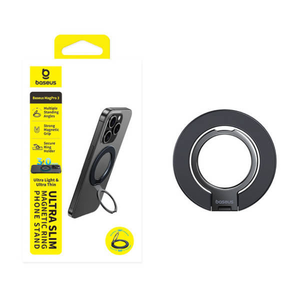 Baseus MagPro 3 Ultra Slim Ring Magnetyczny Starlight Cosmic Black