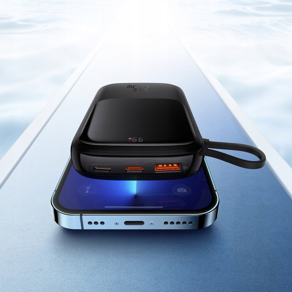 Baseus Qpow Pro Szybki Power Bank 10000mAh 22.5W  Type-C Edition Black