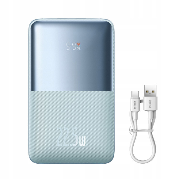 Baseus Bipow Pro Szybki Power Bank 20000mAh 22.5W Blue