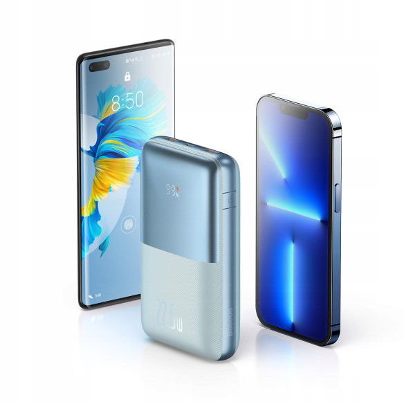 Baseus Bipow Pro Szybki Power Bank 20000mAh 22.5W Blue