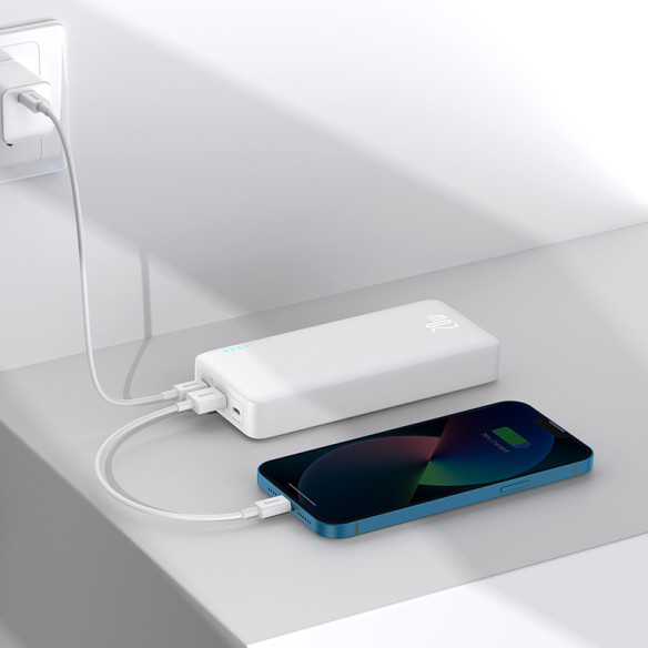 Baseus Airpow Power Bank Z Szybkim Ładowaniem 20000mAh 20W White