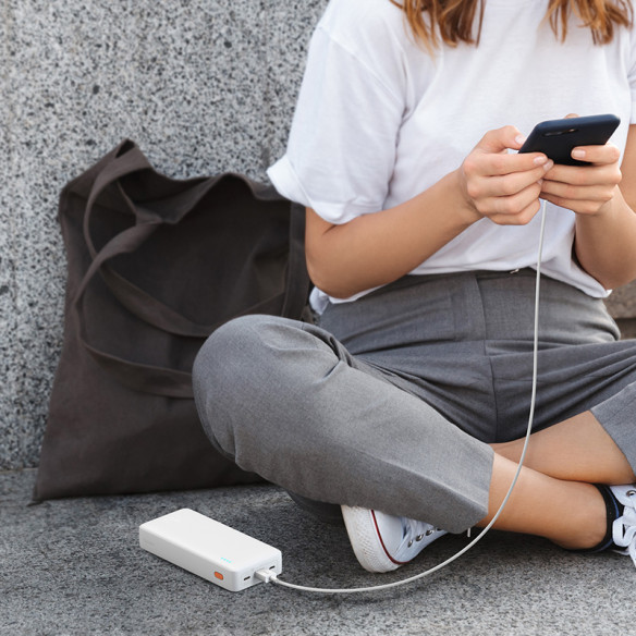 Baseus Airpow Power Bank Z Szybkim Ładowaniem 20000mAh 20W White