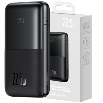 Baseus Bipow Pro Szybki Power Bank 20000mAh 22.5W Black