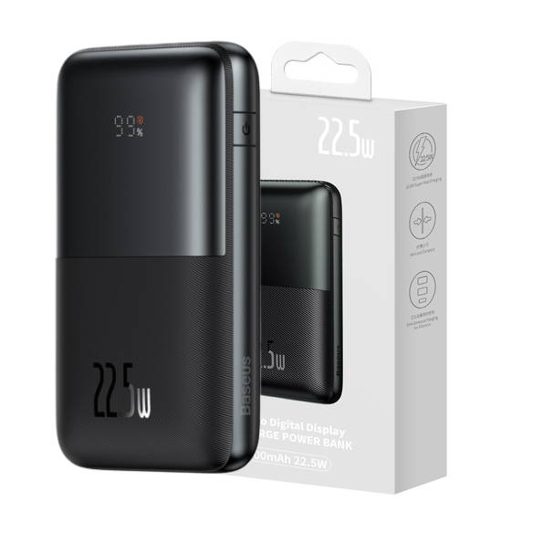 Baseus Bipow Pro Szybki Power Bank 20000mAh 22.5W Black