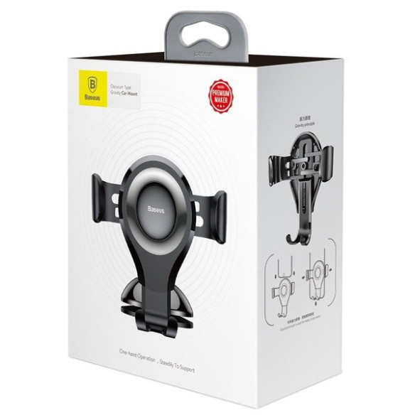 Baseus Osculum | Uchwyt samochodowy grawitacyjny do telefonu na deskę kokpit