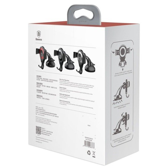 Baseus Osculum | Uchwyt grawitacyjny samochodowy do telefonu na deskę kokpit