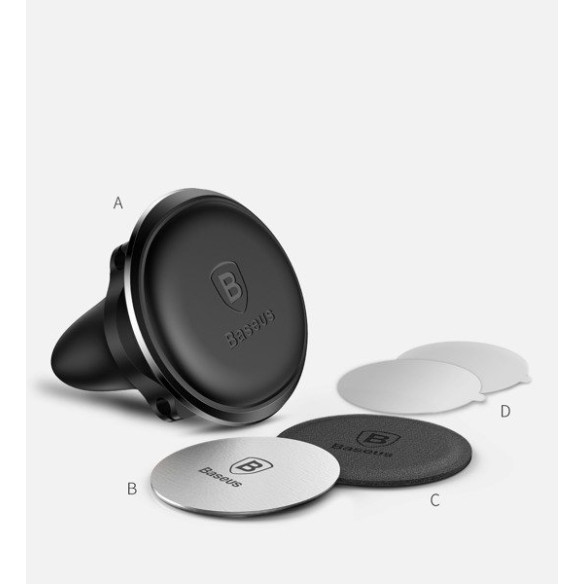 Baseus Air Vent | Uchwyt samochodowy magnetyczny na telefon do kratki z klipsami na kable