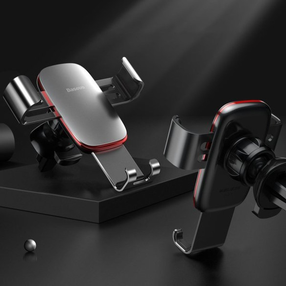 Baseus Metal Age | Uchwyt grawitacyjny samochodowy na telefon do kratki nawiewu