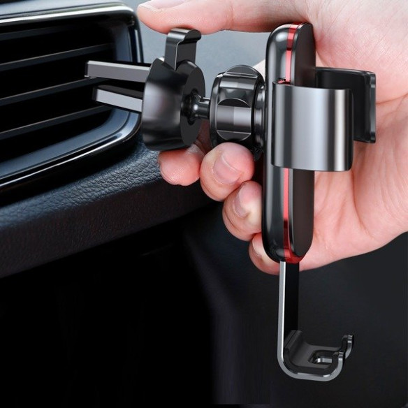 Baseus Metal Age | Uchwyt grawitacyjny samochodowy na telefon do kratki nawiewu