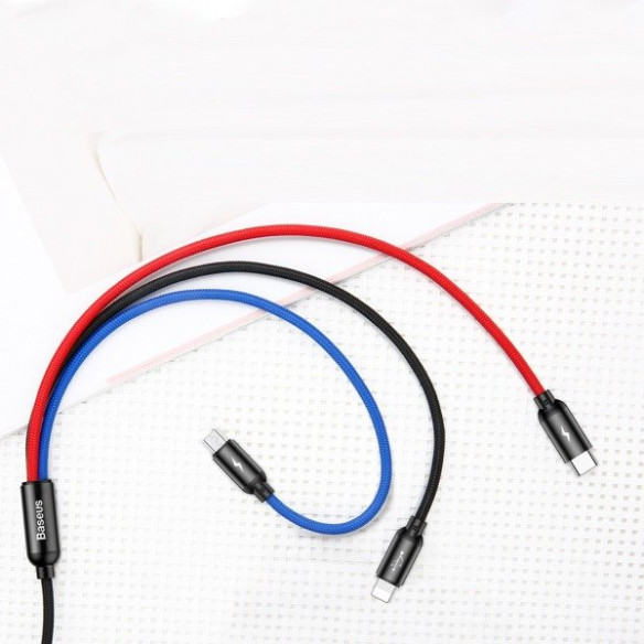 Baseus Primary | Kabel 3w1 USB - Lightning IPhone Micro Type-C 3.5A 120cm