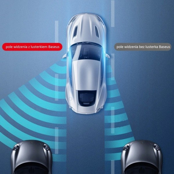 Baseus Full blind | 2x dodatkowe lusterko szerokokątne martwe pole lusterko boczne regulowane