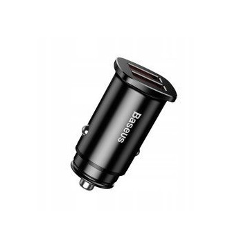 Baseus Square Metal A+A | Ładowarka samochodowa 2x USB QC 3.0 Huawei SCP 5A