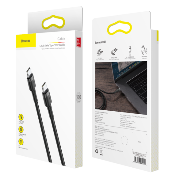Baseus Cafule 60W | Kabel USB-C Type-C Power Delivery Quick Charge 3.0 60W 1m