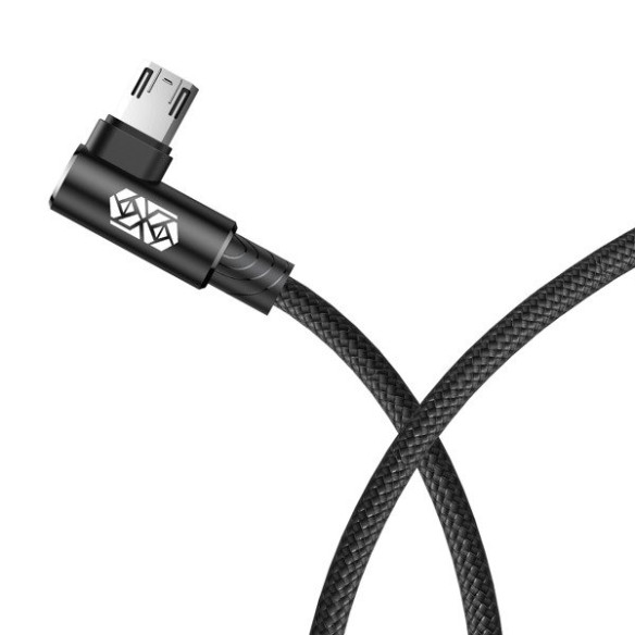Baseus MVP Elbow |  Wzmocniony kabel kątowy przewód USB - Micro USB dwustronny 1.5A 2M 