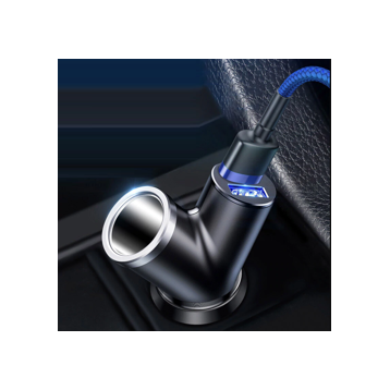 Baseus Y Type | Ładowarka samochodowa 2x USB 3.4A +  gniazdo zapalniczki 40W