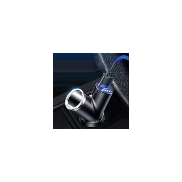 Baseus Y Type | Ładowarka samochodowa 2x USB 3.4A +  gniazdo zapalniczki 40W